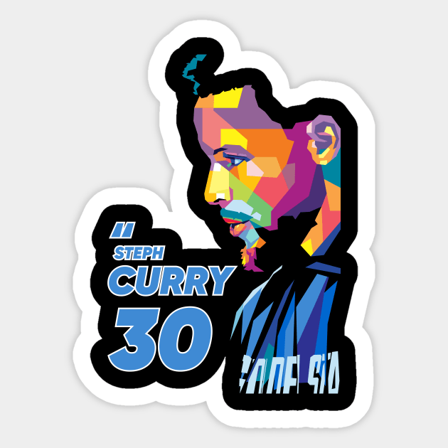 Steph Golden State Warior Sticker by Martincreative